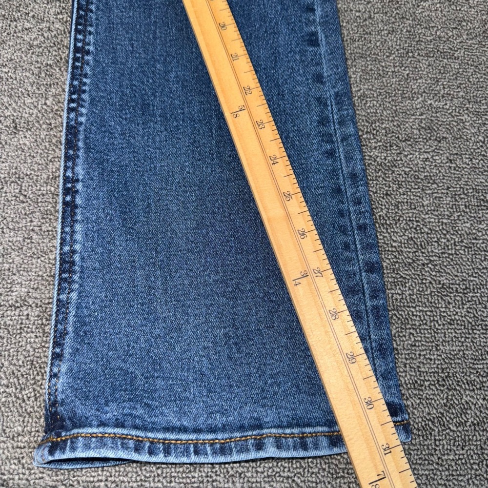 Old Navy Extra High-Rise Kicker Boot-Cut Jeans Blue Button Fly Sz 8 Casual Wear - Picture 9 of 11